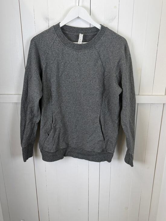 Lululemon Tops - Lululemon Gray Cotton Pullover Sweatshirt Women’s Size 12